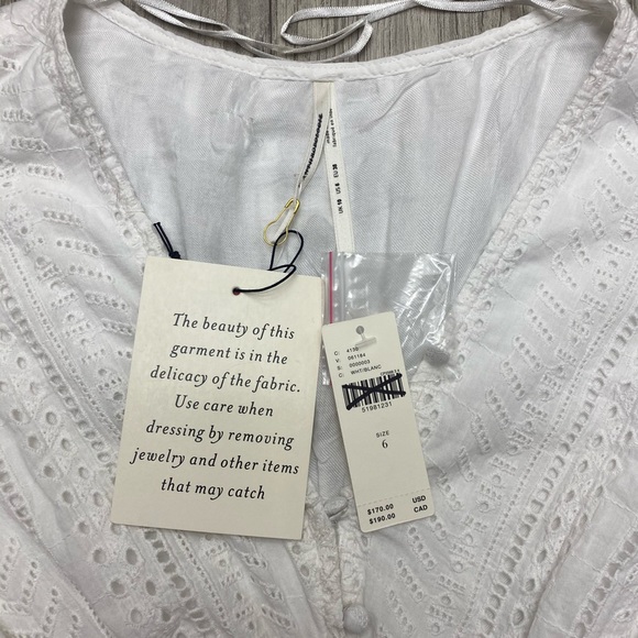 NWT Anthropologie Ebba Eyelet Midi dress size 6 - Picture 4 of 7